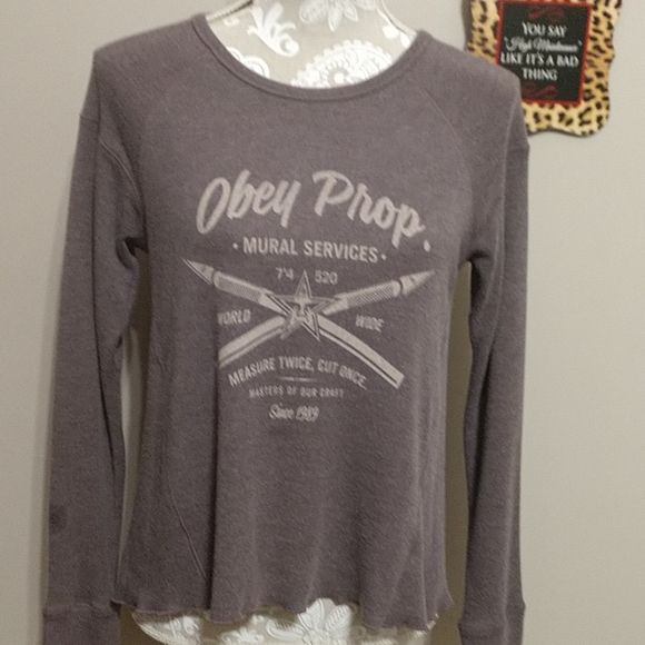 Obey Tops - Obey No89 top"Obey Prop"  Size S